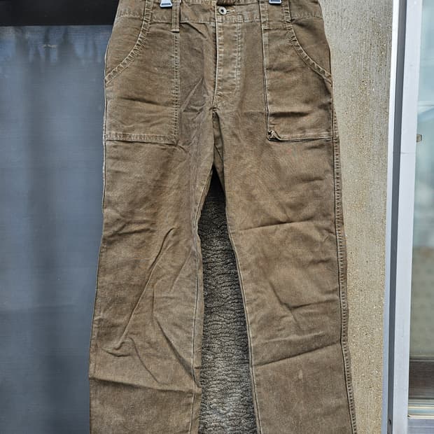 존 불 카키 퍼티그 데님 팬츠 (32)