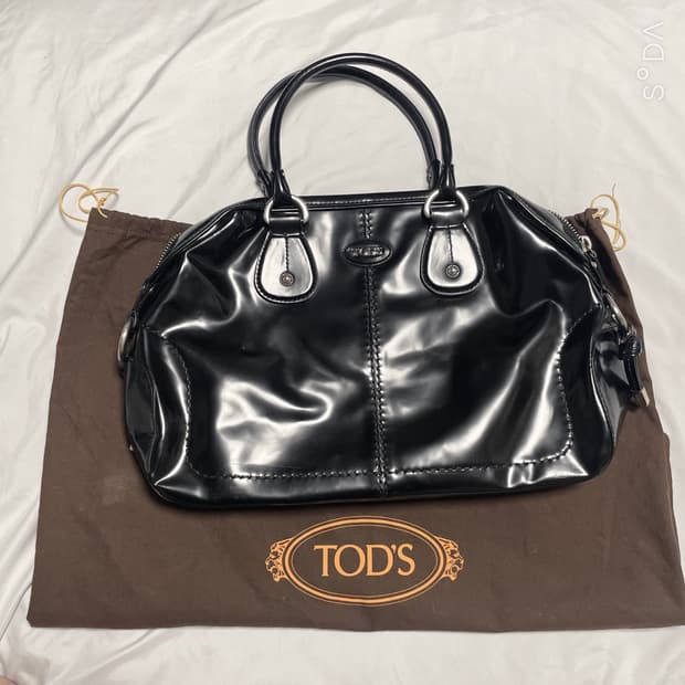 TOD'S 토즈 블랙 페이던트 가방