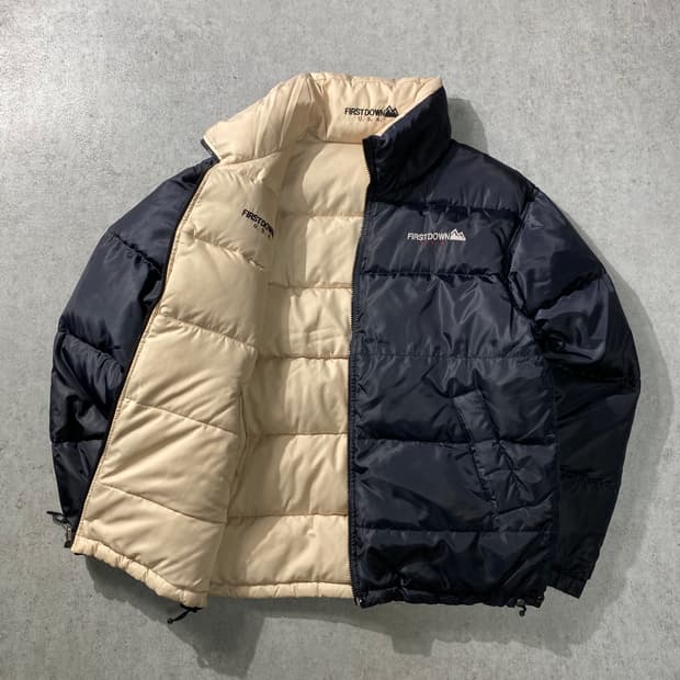 [L] 90s First Down 퍼스트다운 리버서블 덕다운 패딩