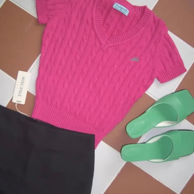 페일제이드 Cable Knit Short-Sleeve 2023 