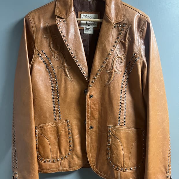 Cripple Creek 리얼레더 웨스턴 자켓