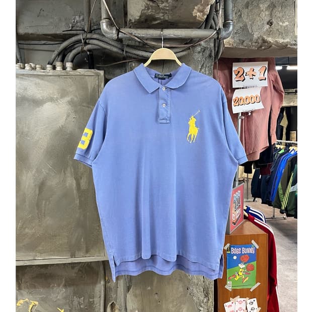 폴로 랄프로렌 빅포니 반팔 카라티 스카이블루 XL #csz3147