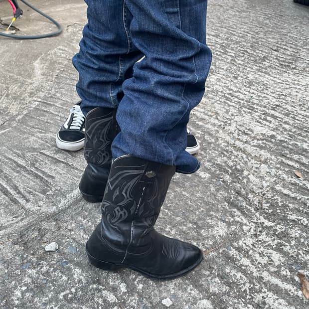 할리데이비슨 웨스턴 레더 부츠