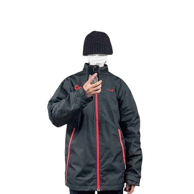 XL 나이키 검정색 T90 바람막이