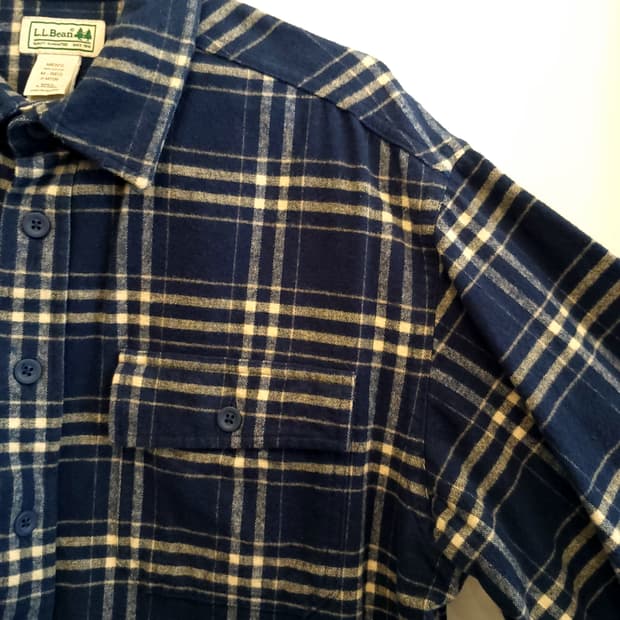 L.L.Bean 체크 플란넬 셔츠/ M