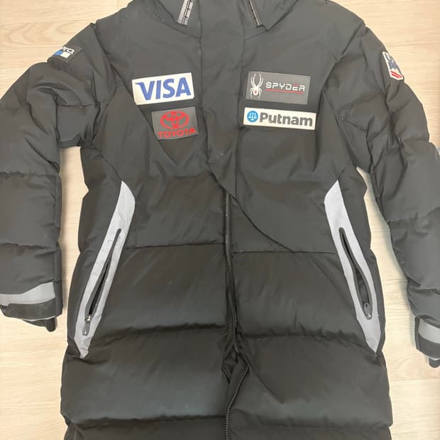 스파이더 롱패딩 