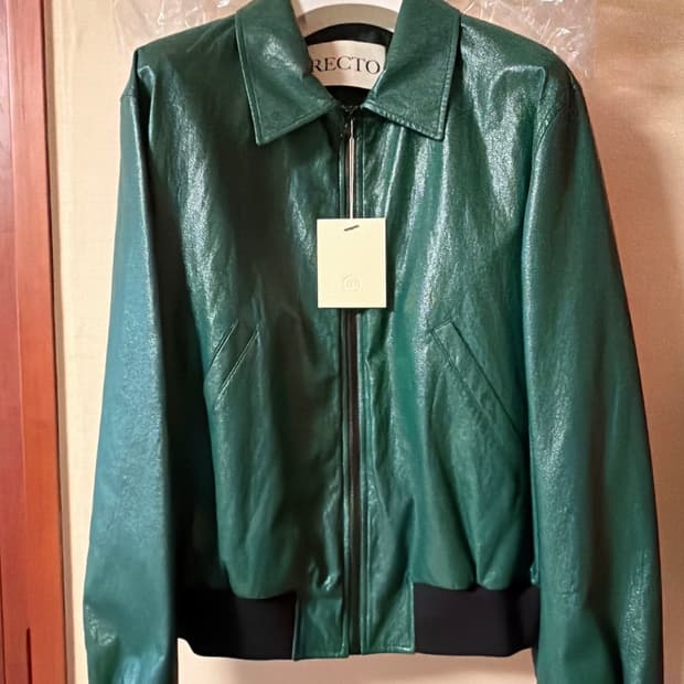 RECTO 60S BENN SHINE FAUX LEATHER JACKET