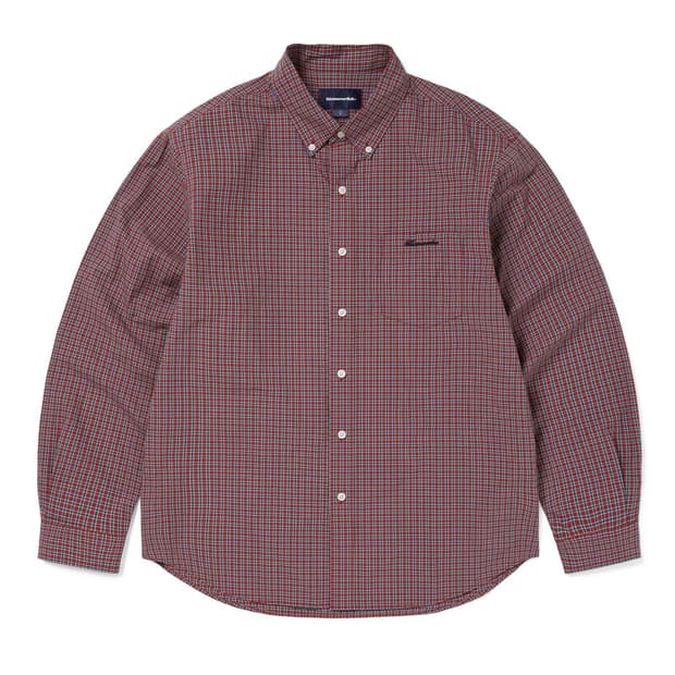 Lightweight Plaid Shirt Red