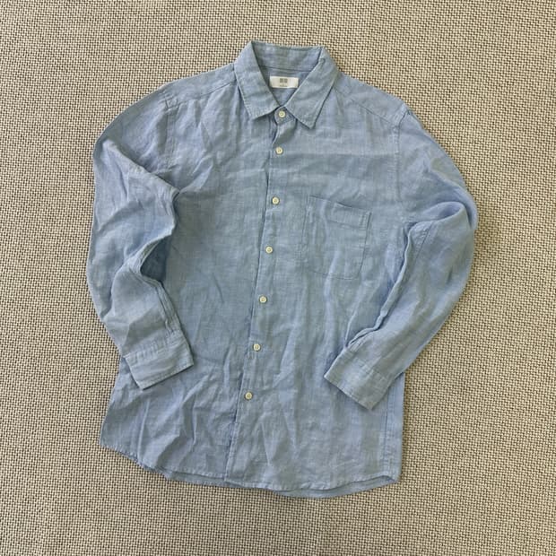 L 유니클로 긴팔 셔츠 0428D