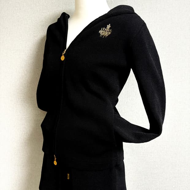 RADY 샹들리에 투웨이집업 트레이닝셋업 블랙 빈티지