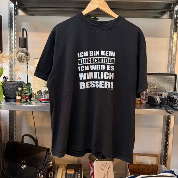 유럽 기반 퍼니 메세지 티셔츠 꺼드럭용 XL