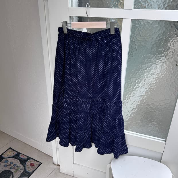Tricot Comme des Garcons dot skirt