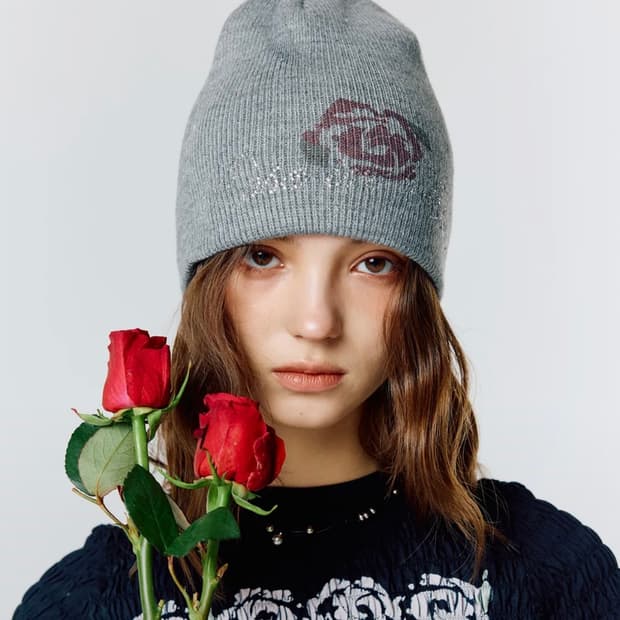 라티젠 비니 L15 ROSE HOTFIX BEANIE (GRAY)
