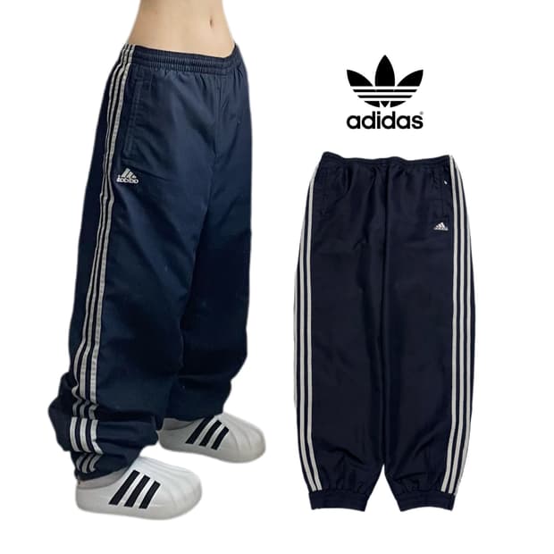 아디다스 90s 삼선 올드스쿨 바람막이 트랙팬츠