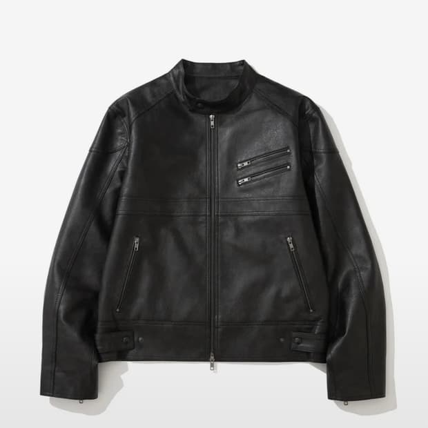 시도 바이커 레더 자켓 (2)