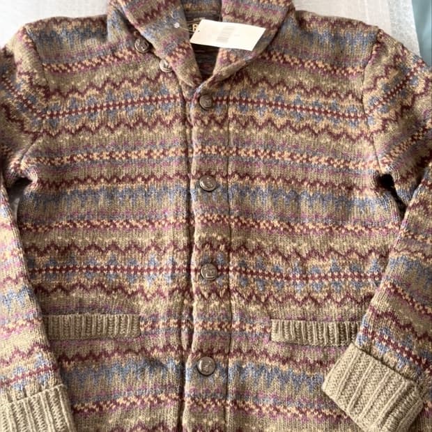 rrl 페어아일 울가디건 s