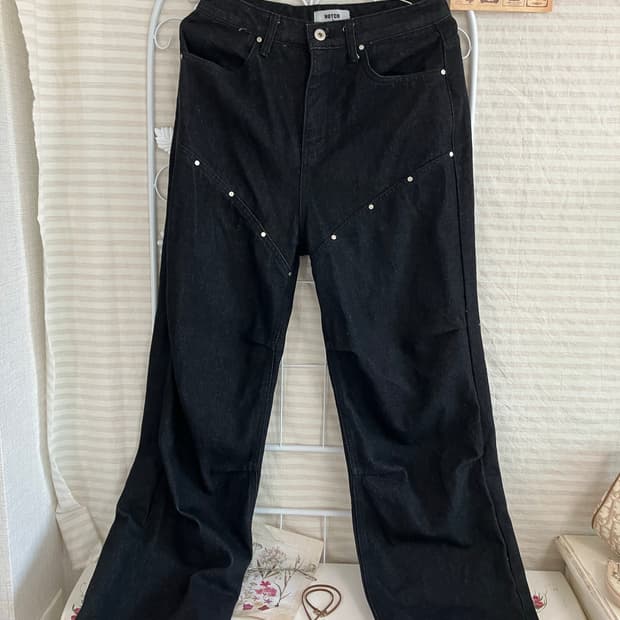 빈티지 징 블랙 데님 878 y2k 스트릿 모리 갸루 일본빈티지 펑키