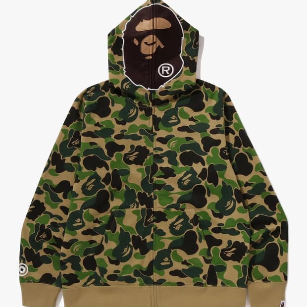 ABC 카모 세컨드 에이프 풀 집 후드(M) GREEN