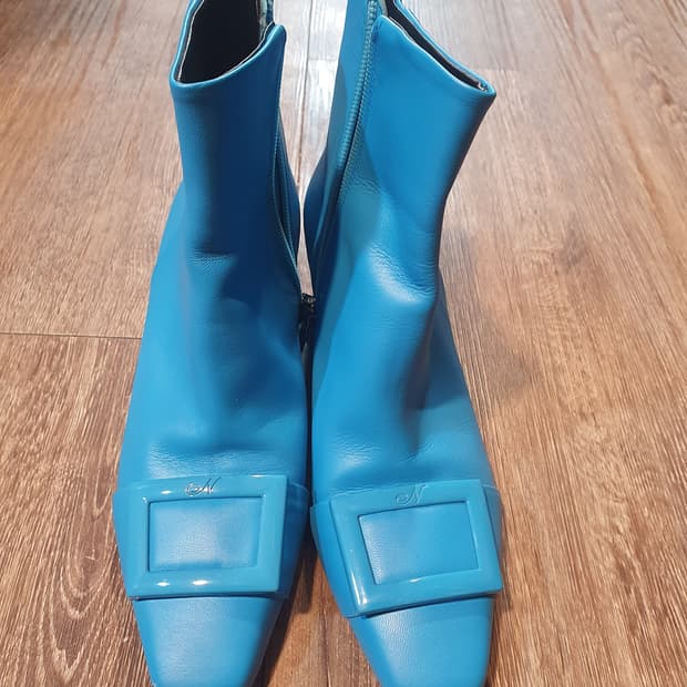 나무하나 파란색 앵클 부츠 240mm