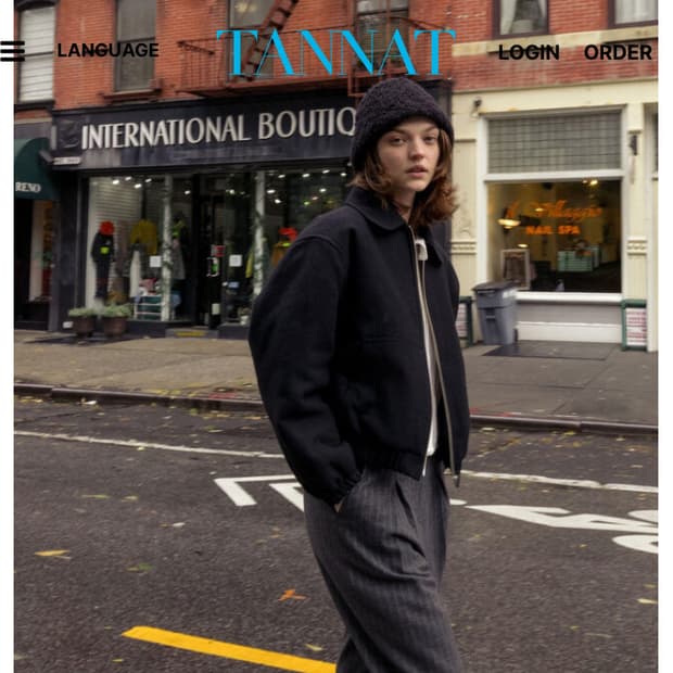 타낫 루프 울 점퍼 블랙