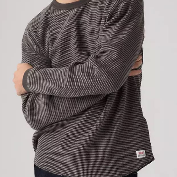 리바이스 루즈핏 와플 롱슬리브