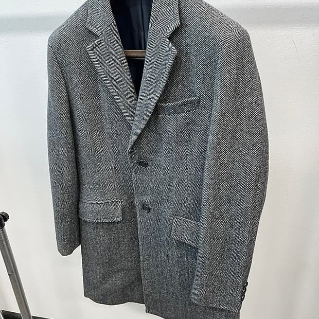 95) 헨리코튼 헤링본 울코트 