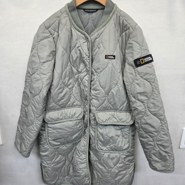 내셔널지오그래픽 오리올 퀄팅 롱패딩 s