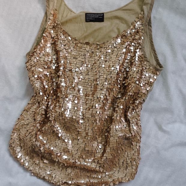 delulu sequin sleeveless