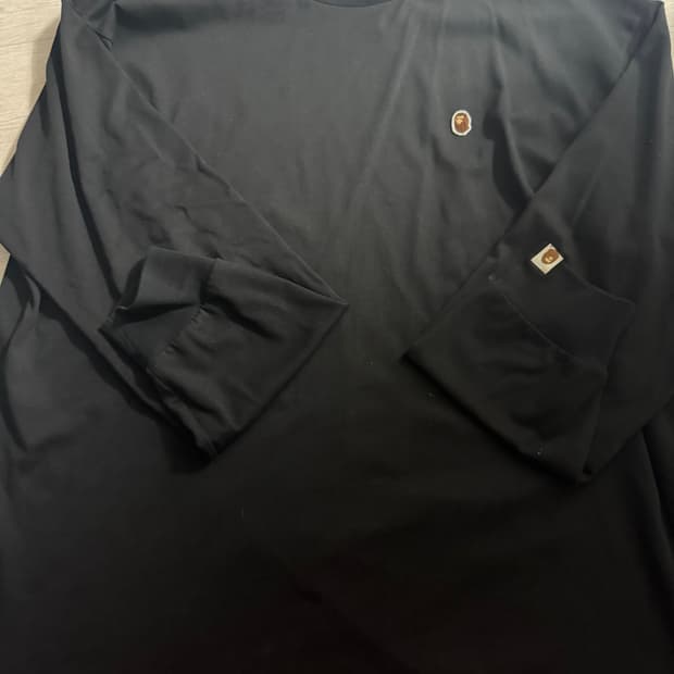 베이프 원포인트 롱슬리브 티셔츠 xxl