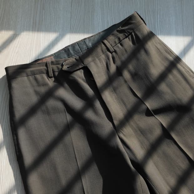 프라다 브라운 트라우저