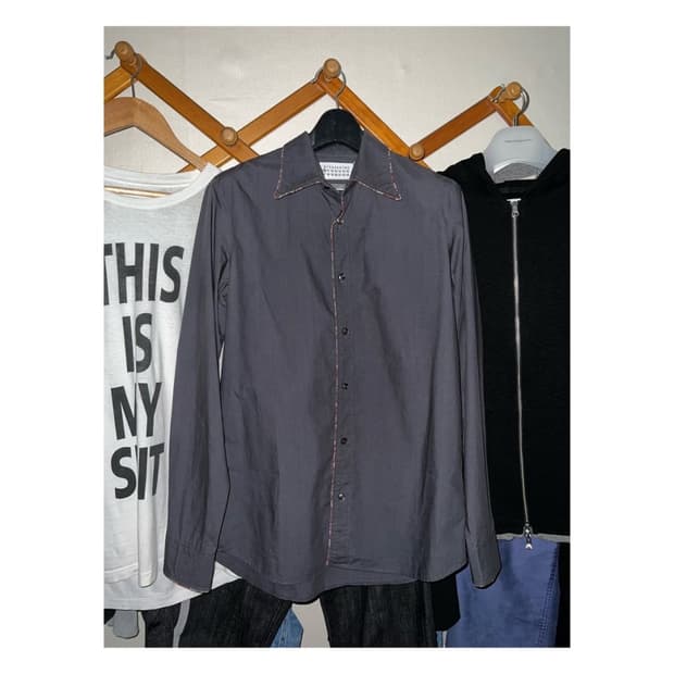 메종 마르지엘라 파이핑 셔츠