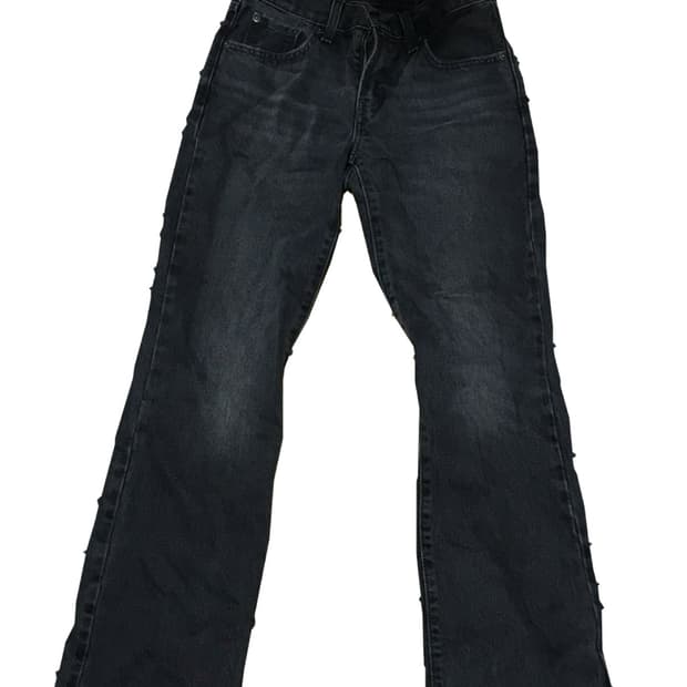 리바이스 미디 앵클 부츠컷 흑청