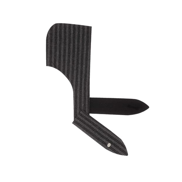 콜로신스 후드 리버시블 스카프 블랙 스트라이프