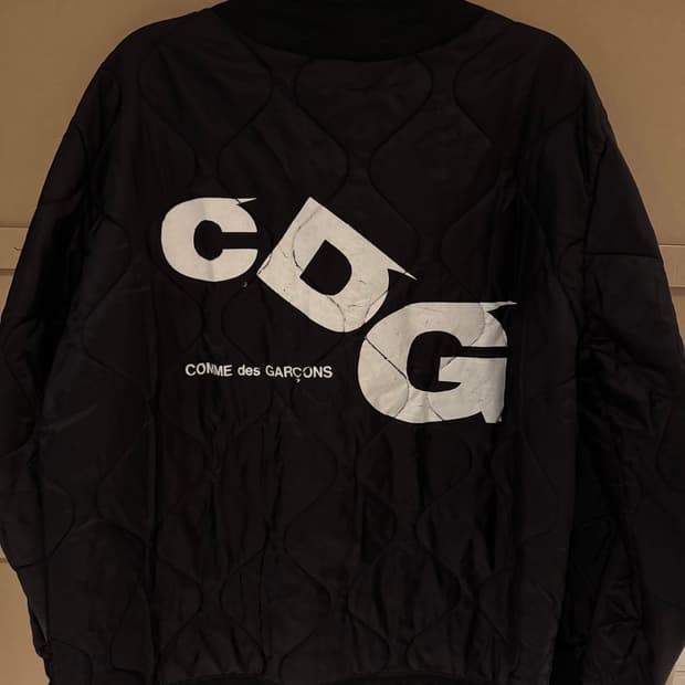 [정품-XL] 꼼데가르송 CDG x 알파 인더스트리 라이너 자켓 블랙