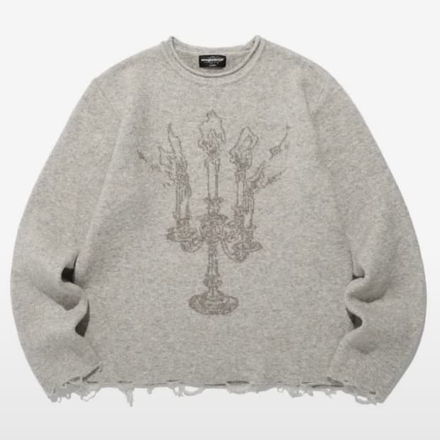 나이스고스트클럽 캔들 니트