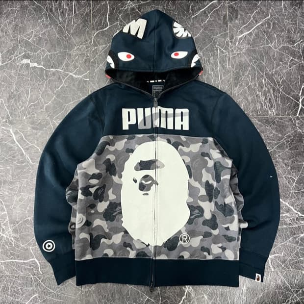 베이프 퓨마 콜라보 후드집업