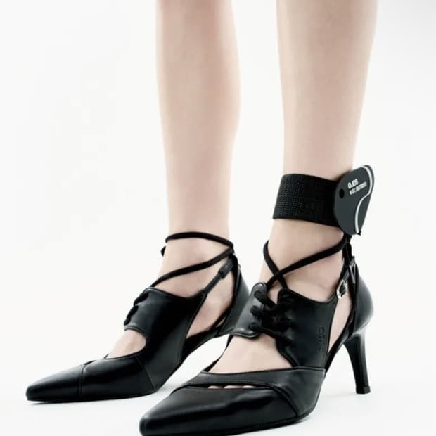 오호스 멀티스트랩 스틸레토 힐 multi strap stiletto