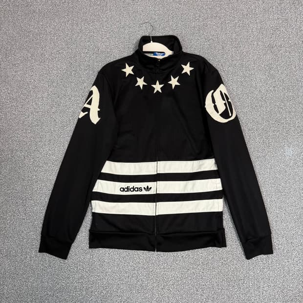 아디다스 스타 져지 블랙 100 트랙탑 올드스쿨