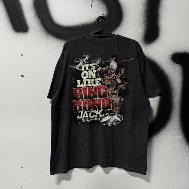 VTG 빈티지 USA 덕 커맨더 빅 프린팅 반팔 티셔츠