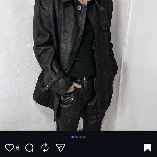 Black suede coated formal coat jacket