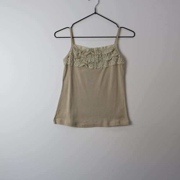 Jpn Lace Sleeveless T-Shirts