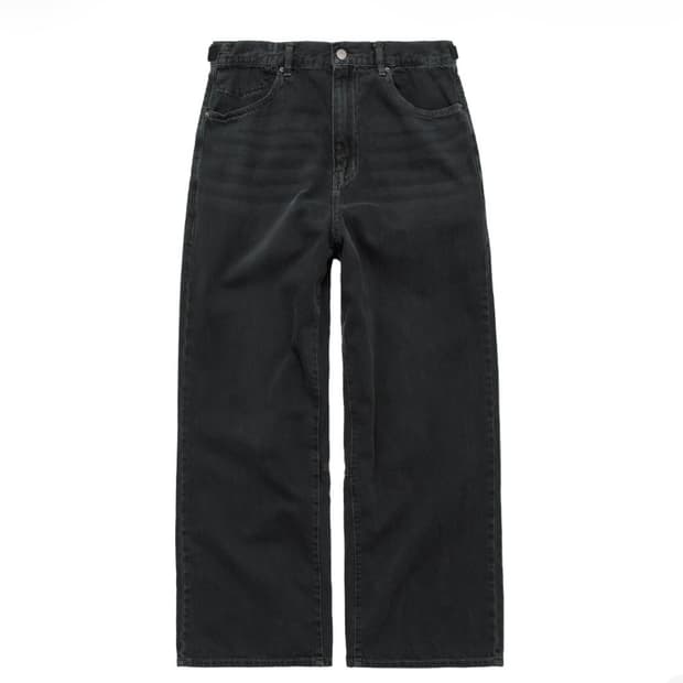 4) 폴리테루 고시마 데님 팬츠 워시드 블루 차콜