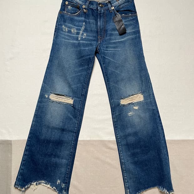 R13 jane 플레어 데미지 데님 팬츠 제인 