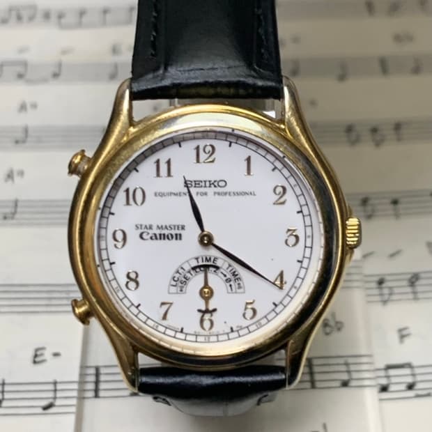 [희귀] 세이코 스타 마스터 seiko X canon 월드타임