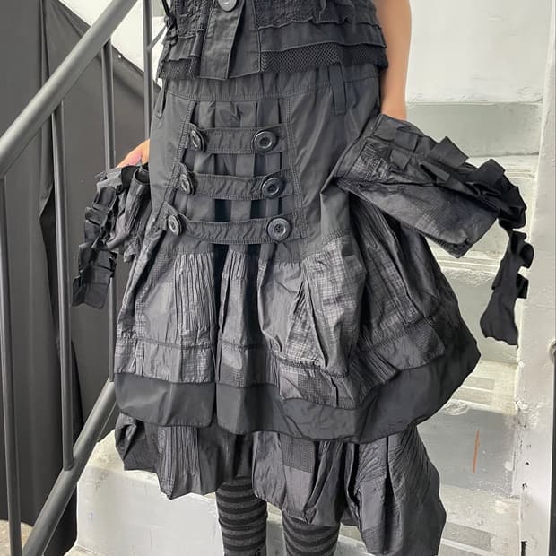 Eiko Kondo Button 3D Pocket skirts