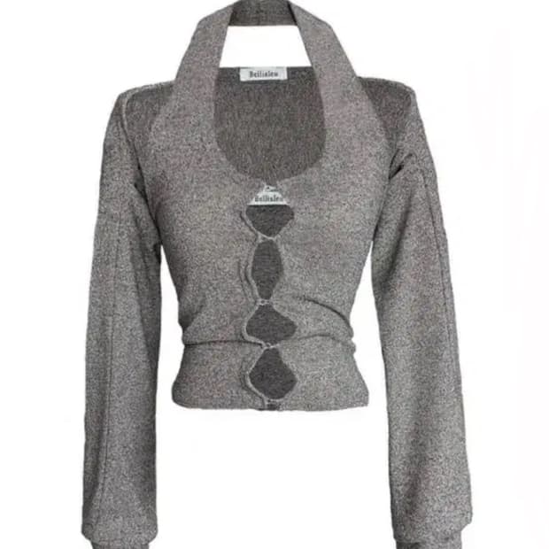 벨리아르 후크 홀터넥 볼레로 세트 가디건