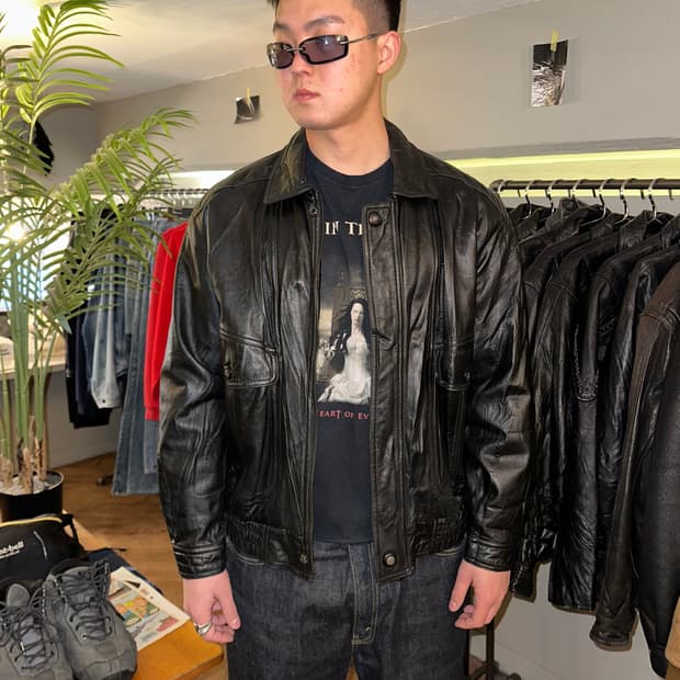 90’s Japanese genuine leather jacket