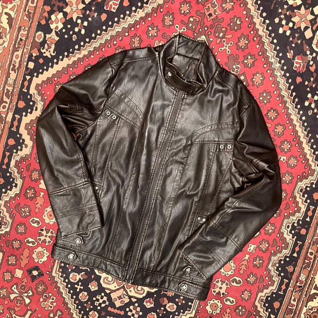 ( 2XL ) 바이커가죽 레더자켓 가죽자켓 바이커자켓 라이더자켓