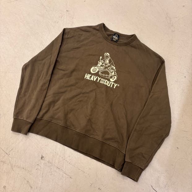 프리즘웍스 브라운 헤비듀티 맨투맨