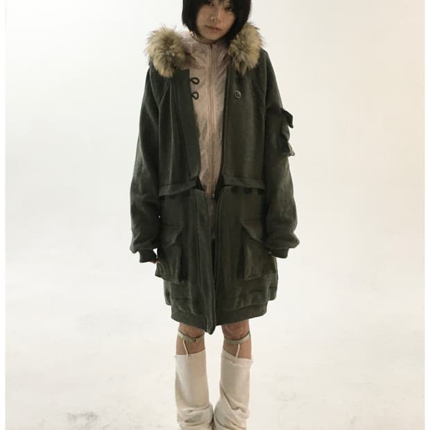 OSHIGH 2way fur 후드집업야상 새상품구해요